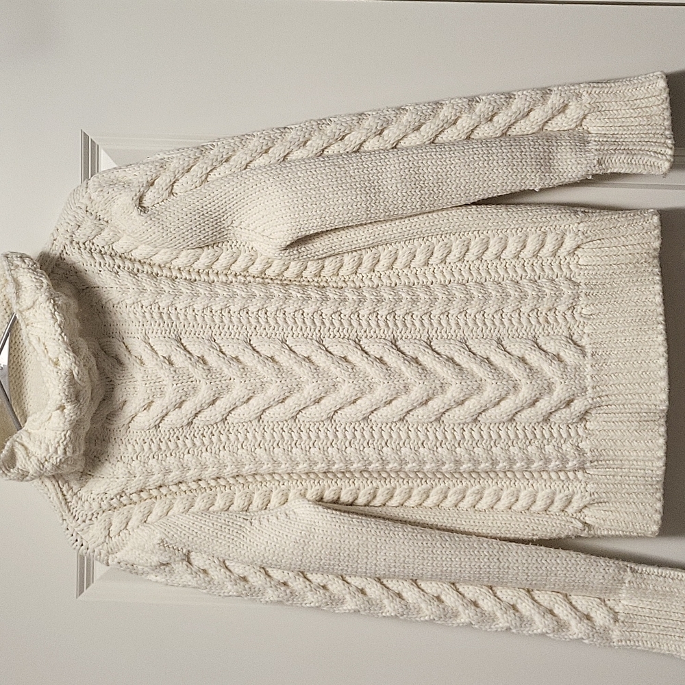 Balmain Men's Cable Knit Sweater Large